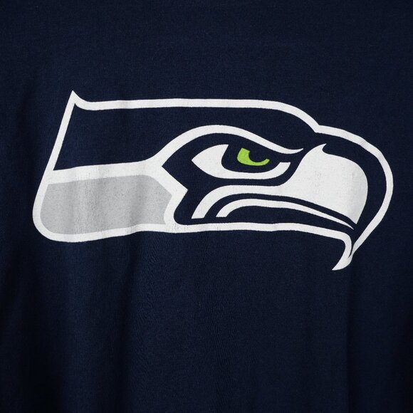 Seattle Seahawks T Shirt Mens Large Blue Short Sleeve Graphic NFL Team Apparel - Picture 8 of 12